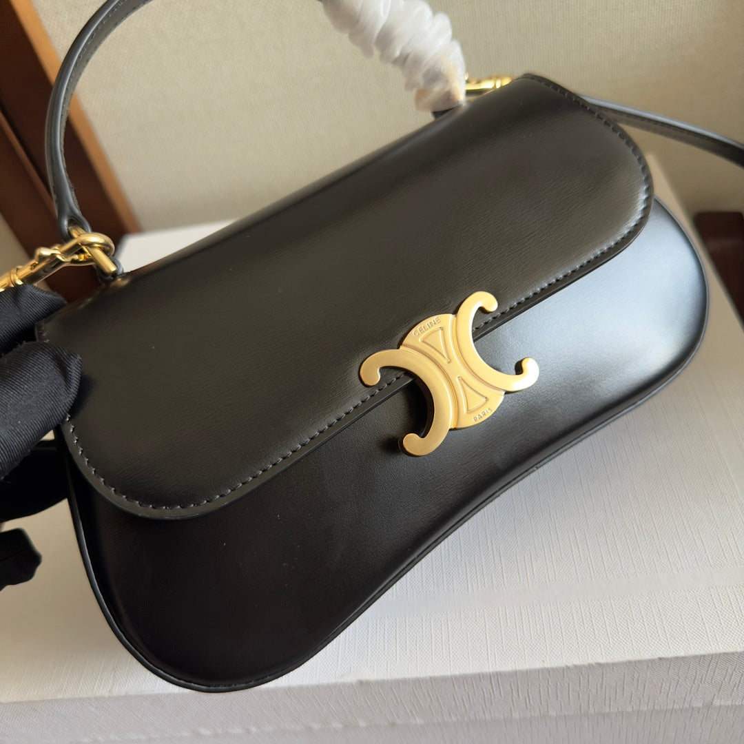 TEEN LOLA 20 IN BLACK CALFSKIN GOLD HARDWARE