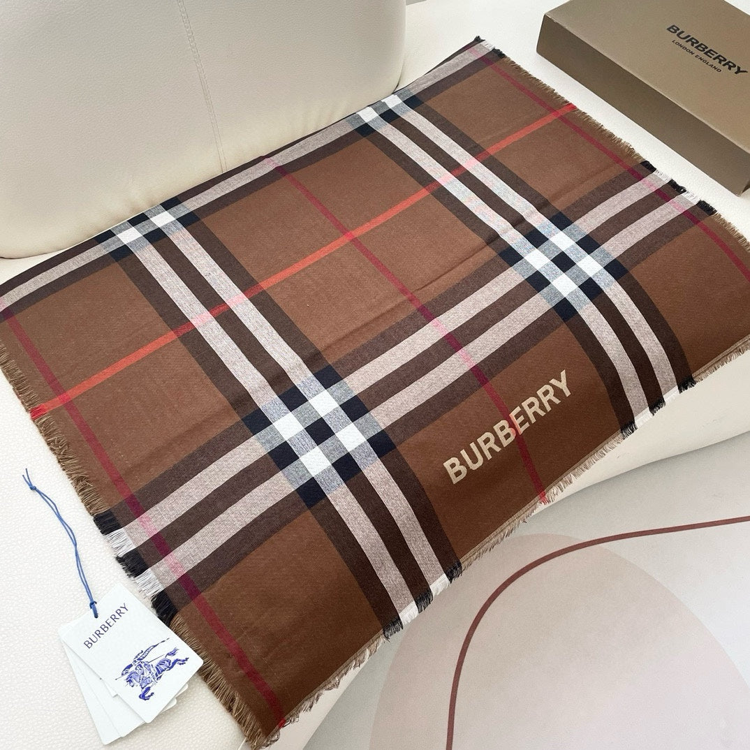 SCARF 220 CM IN COLORFUL SHEEP WOOL AND MULBERRY SILK 408932