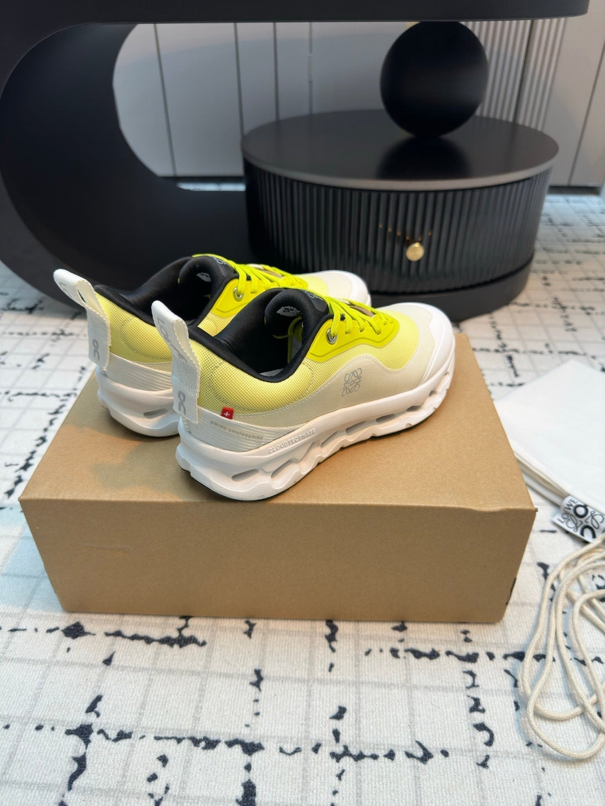 LW CLOUDTILT 2.0 SNEAKER WHITE AND LEMON POLYESTER