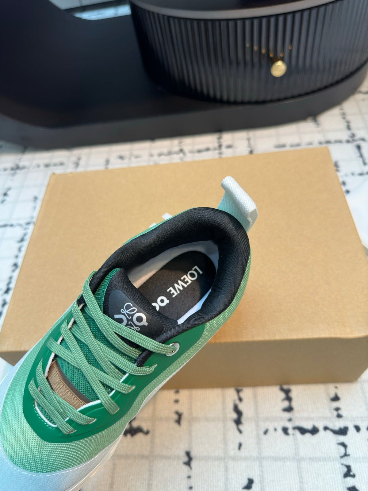 LW CLOUDTILT 2.0 SNEAKER WHITE AND GREEN POLYESTER