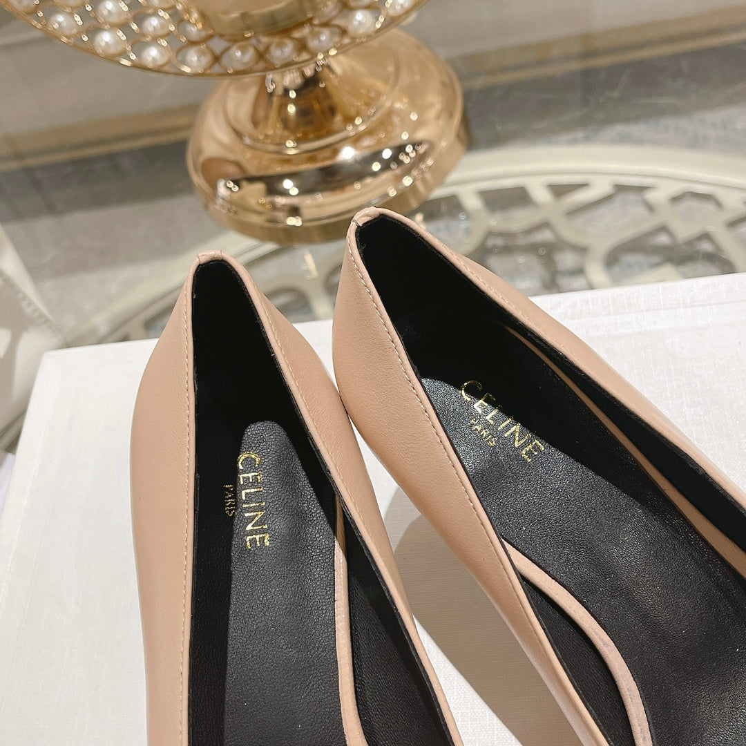 HIGH-HEELS 5 CM IN MACAROON TAN CALFSKIN