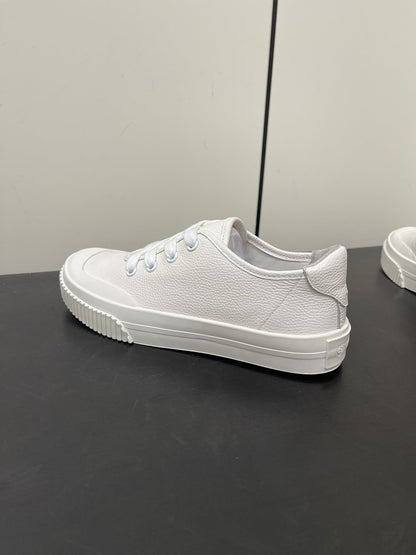 LP CLASSIC BISCUIT SNEAKERS WHITE CALFSKIN