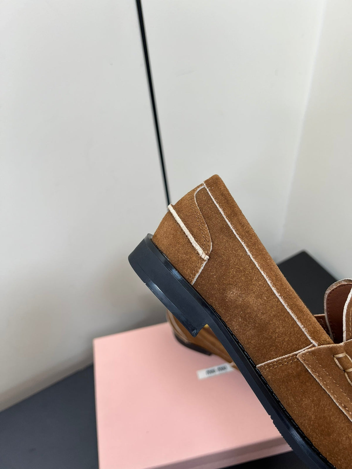 PENNY LOAFERS IN TAWNY BROWN SUEDE
