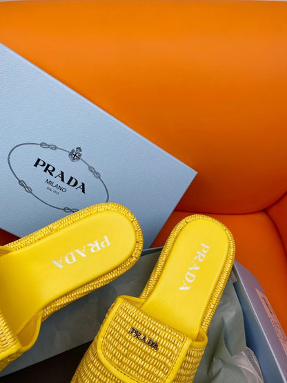Pra Crochet Mule 20 Yellow