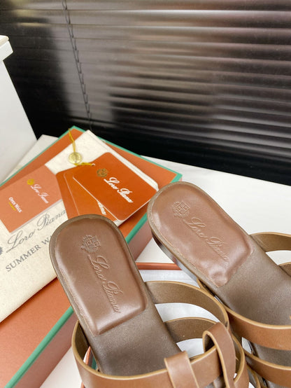 LP KAEDE SANDALS CHOCOLATE CALFSKIN