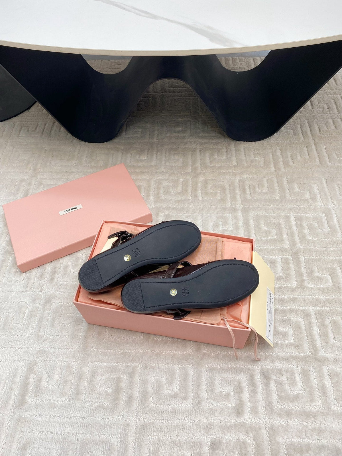 BOW MARY JANE FLAT IN ESPRESSO NAPLAK LAMBSKIN