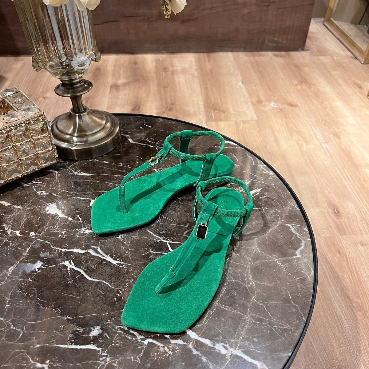 LP MINDIL SANDAL CASTLETON GREEN SUEDE
