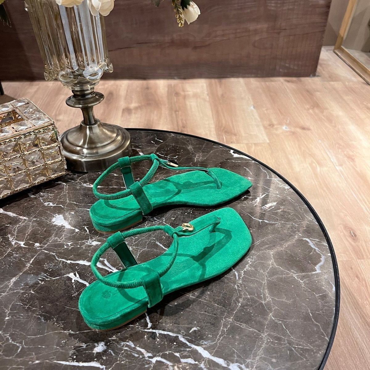 LP MINDIL SANDAL CASTLETON GREEN SUEDE