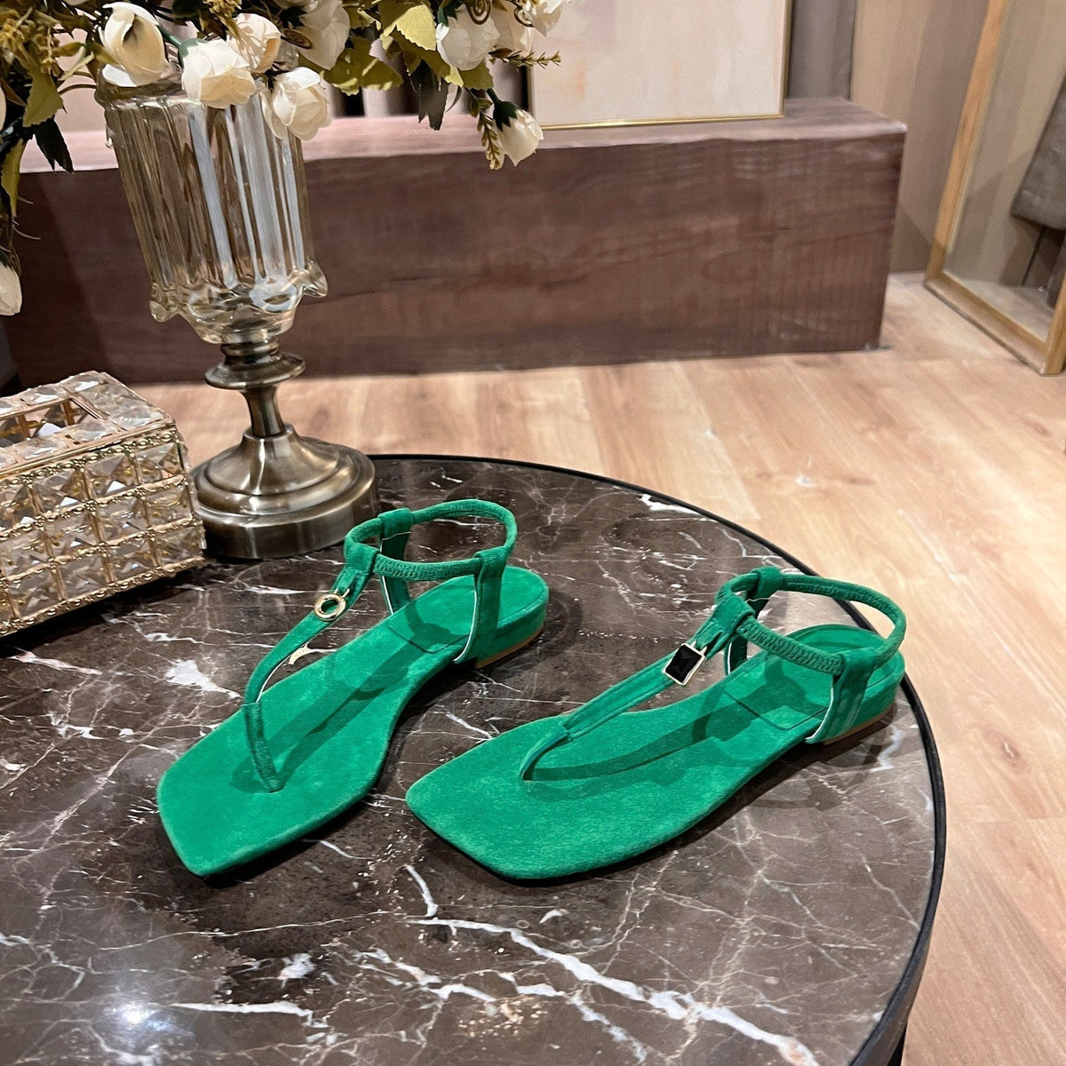 LP MINDIL SANDAL CASTLETON GREEN SUEDE