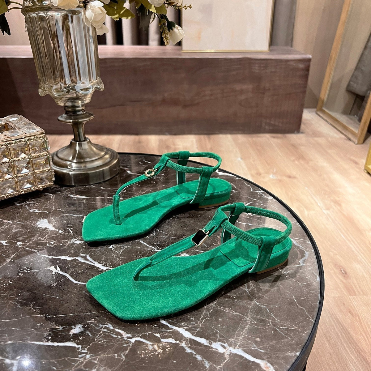 LP MINDIL SANDAL CASTLETON GREEN SUEDE