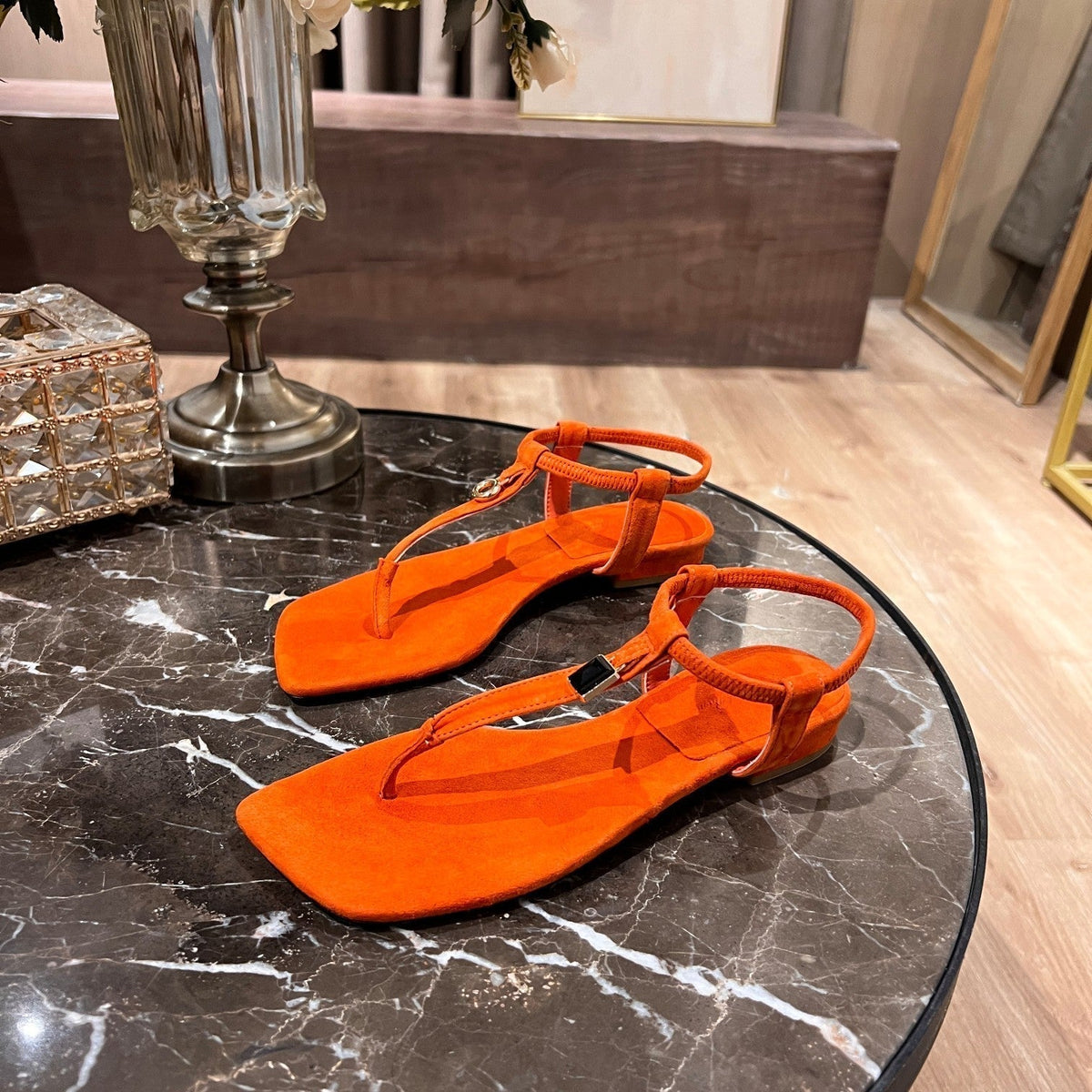 LP MINDIL SANDAL ORANGE SUEDE