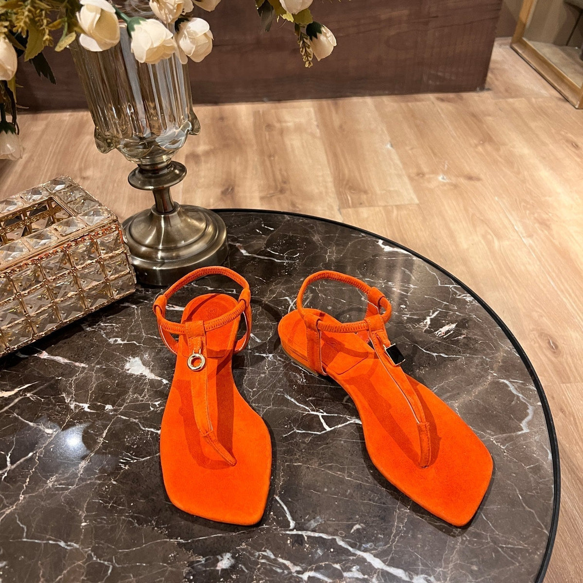 LP MINDIL SANDAL ORANGE SUEDE