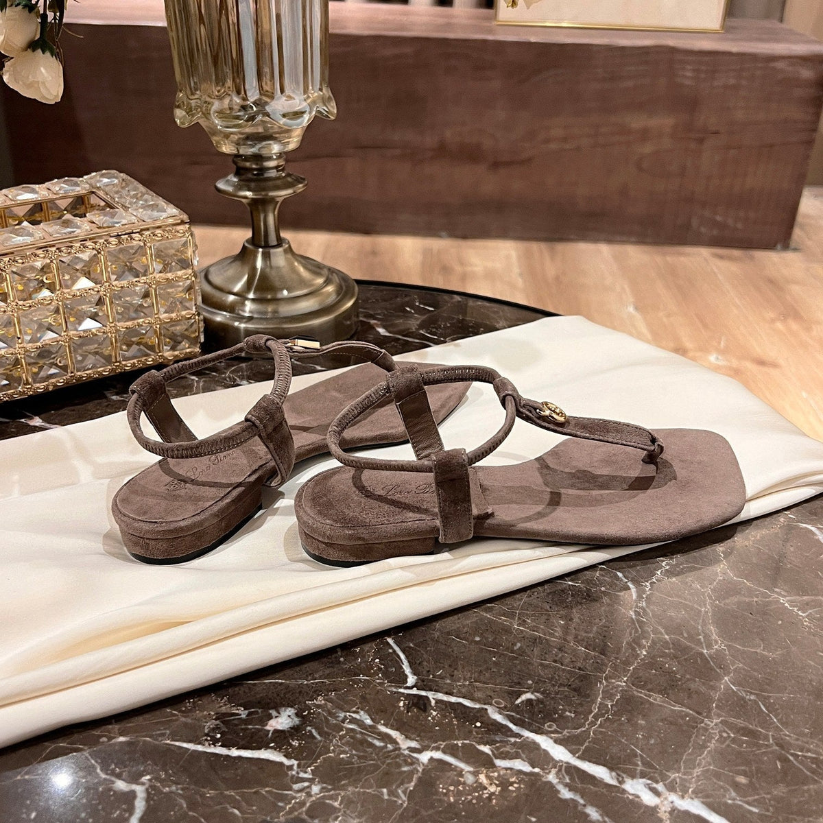 LP MINDIL SANDAL BROWN SUEDE