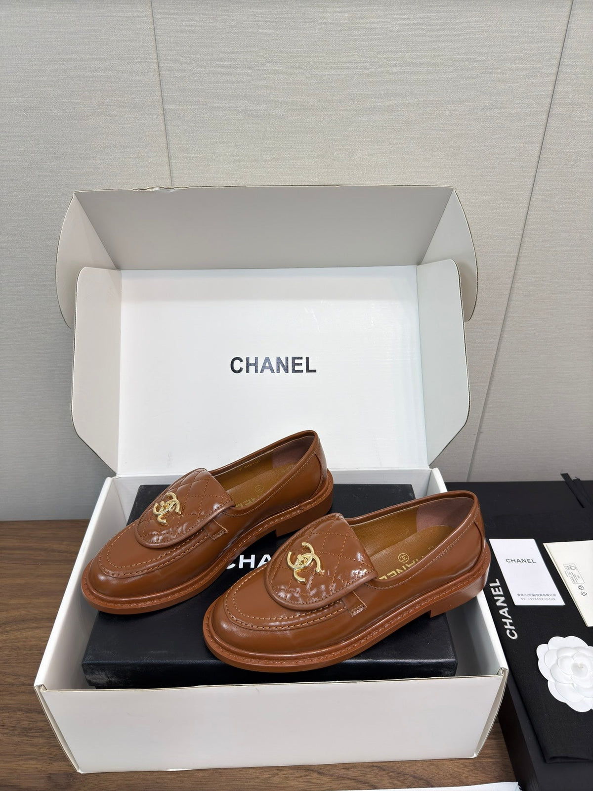 MOCCASIN 2.5 CM IN GINGERBREAD BROWN PREMIUM LAMBSKIN