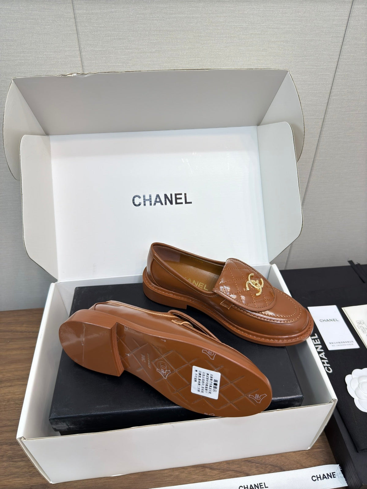 MOCCASIN 2.5 CM IN GINGERBREAD BROWN PREMIUM LAMBSKIN
