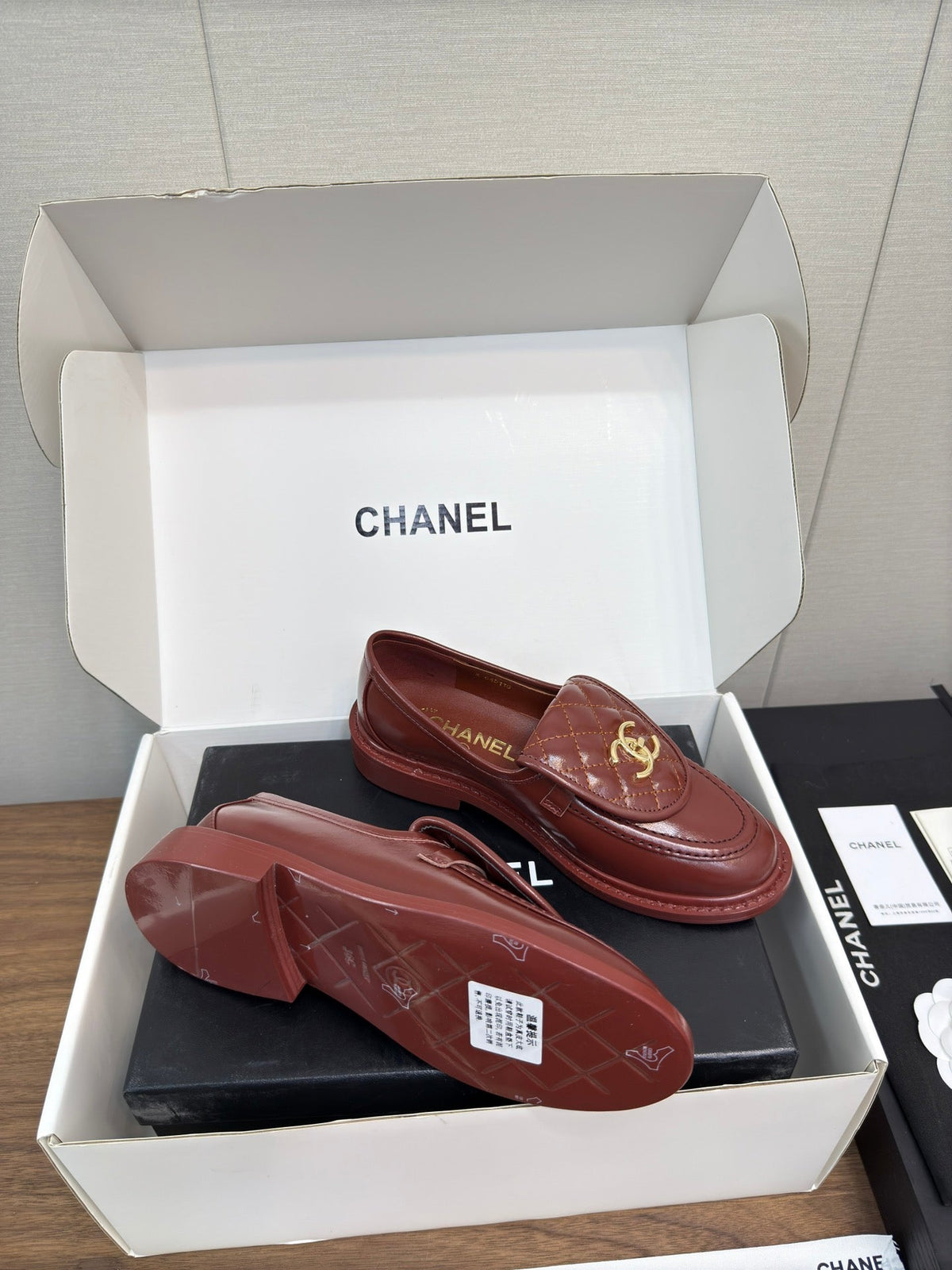 MOCCASIN 2.5 CM IN JAM RED PREMIUM LAMBSKIN
