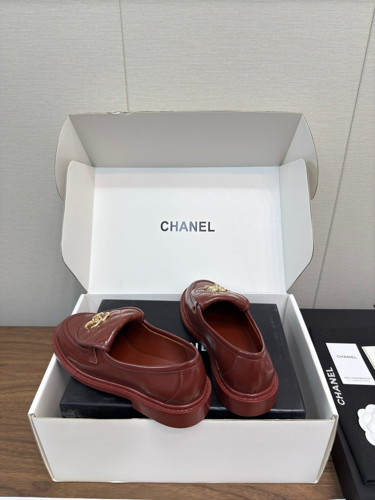 MOCCASIN 2.5 CM IN JAM RED PREMIUM LAMBSKIN