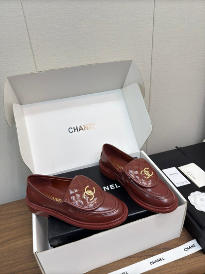 MOCCASIN 2.5 CM IN JAM RED PREMIUM LAMBSKIN
