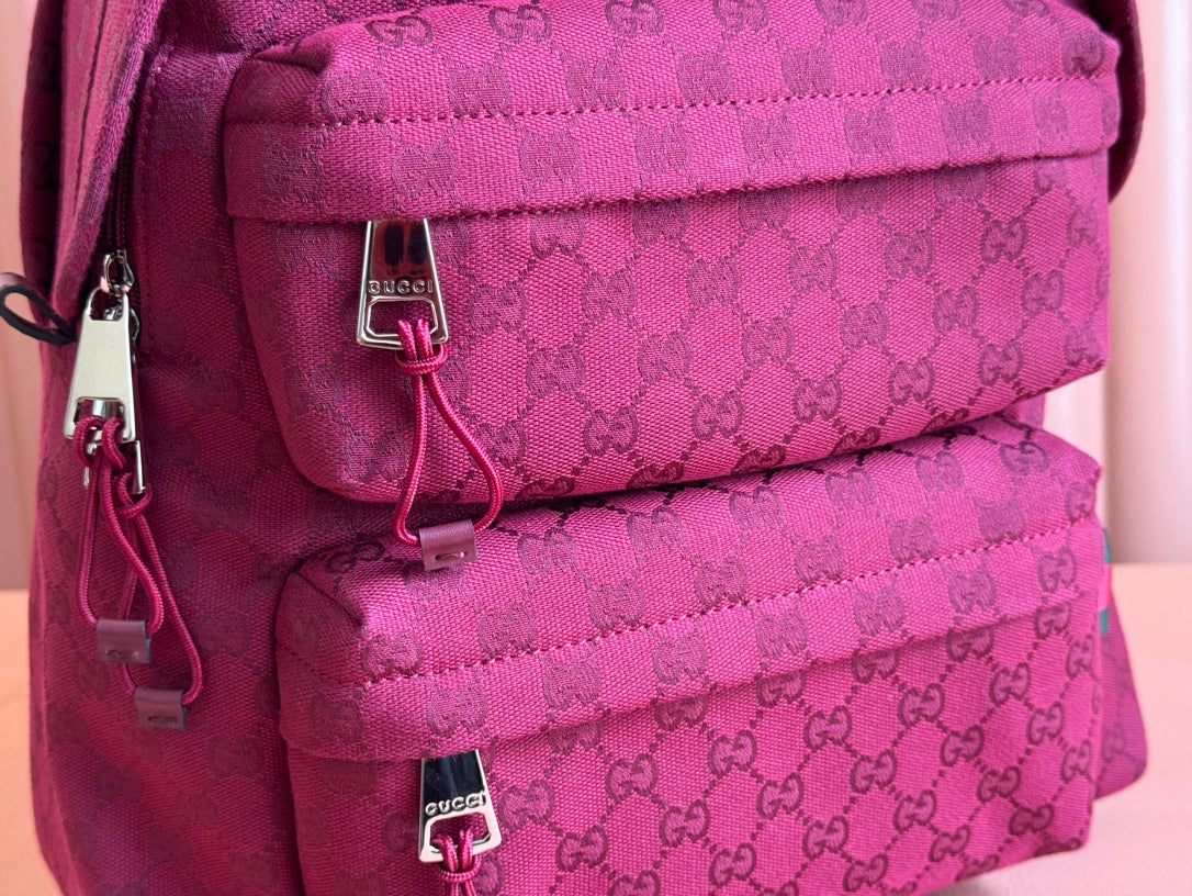 MEDIUM BACKPACK 40 IN ROSSO ANCORA RED GG CANVAS