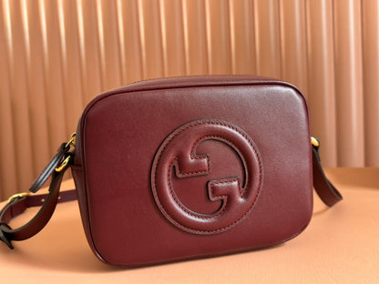 BLONDIE SMALL SHOULDER BAG 21 IN ROSSO ANCORA RED CALFSKIN