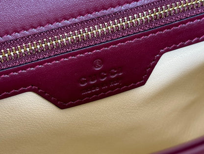 MARMONT MEDIUM SHOUDER BAG 26 IN ROSSO ANCORA RED CALFSKIN