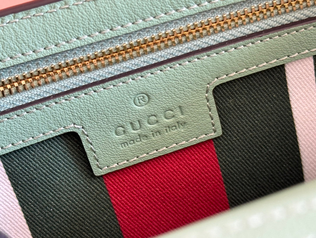 EMBLEM WALLET GG MONOGRAM 20 IN SAGE GREEN SMOOTH CALFSKIN