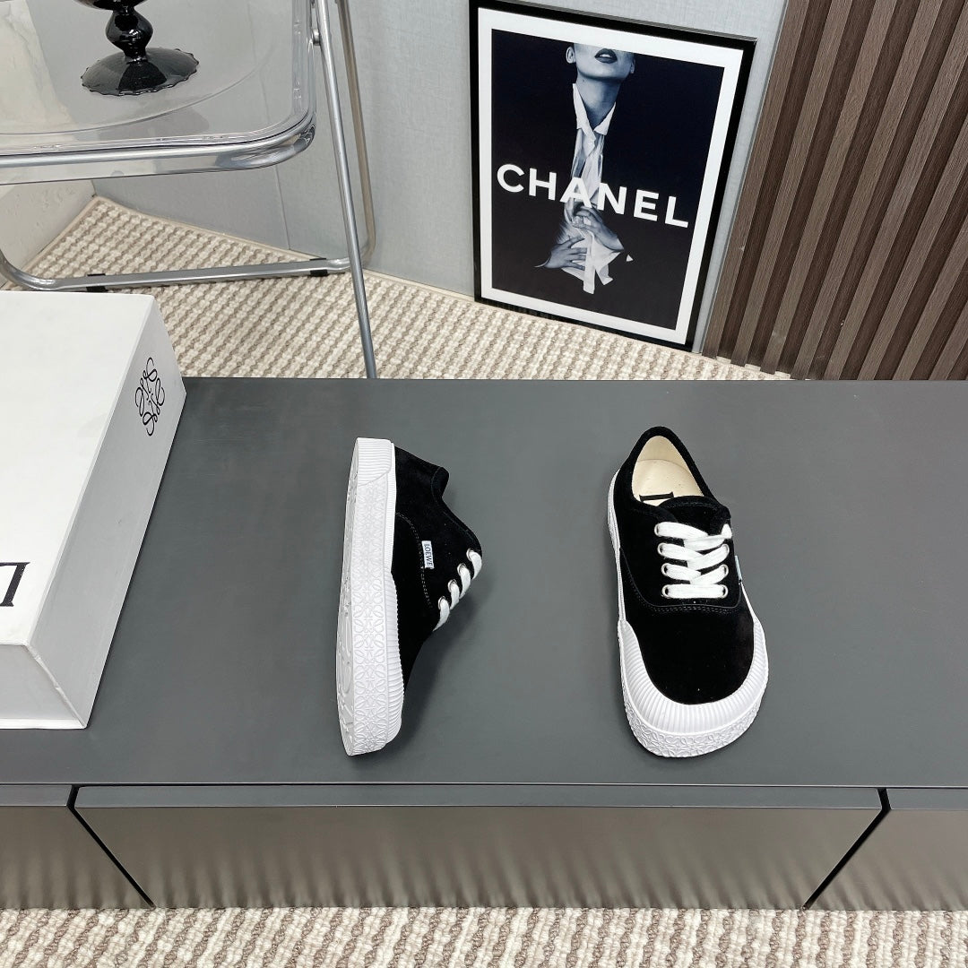 TERRA VULCA LACE-UP SNEAKER IN BLACK SUEDE
