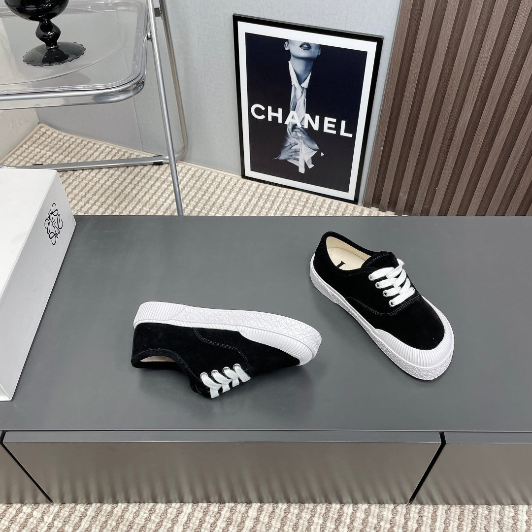 TERRA VULCA LACE-UP SNEAKER IN BLACK SUEDE
