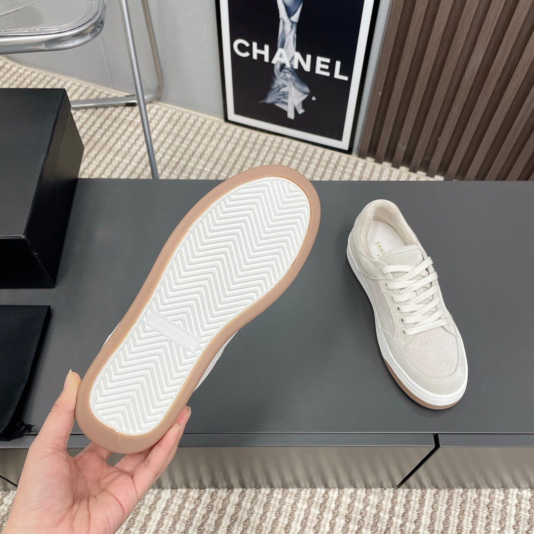 SL/61 SNEAKERS IN PALE GRAY SUEDE