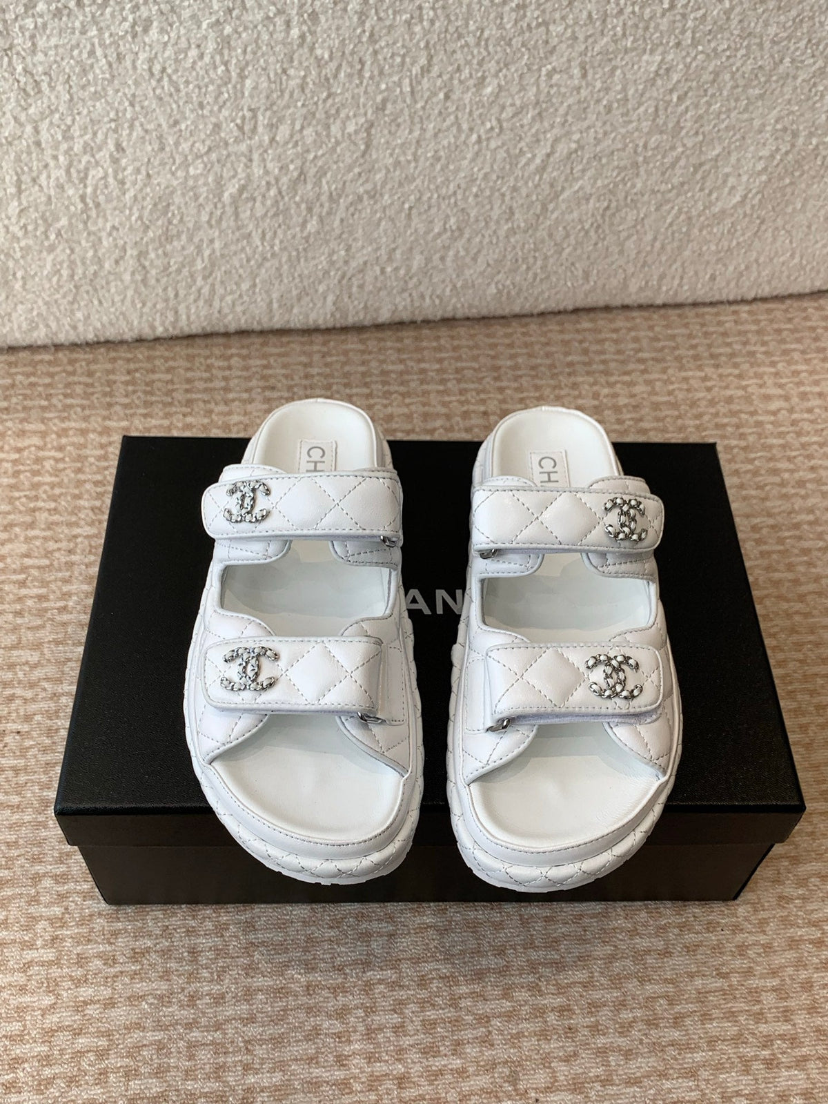 DAD SANDAL IN WHITE CALFSKIN MULE