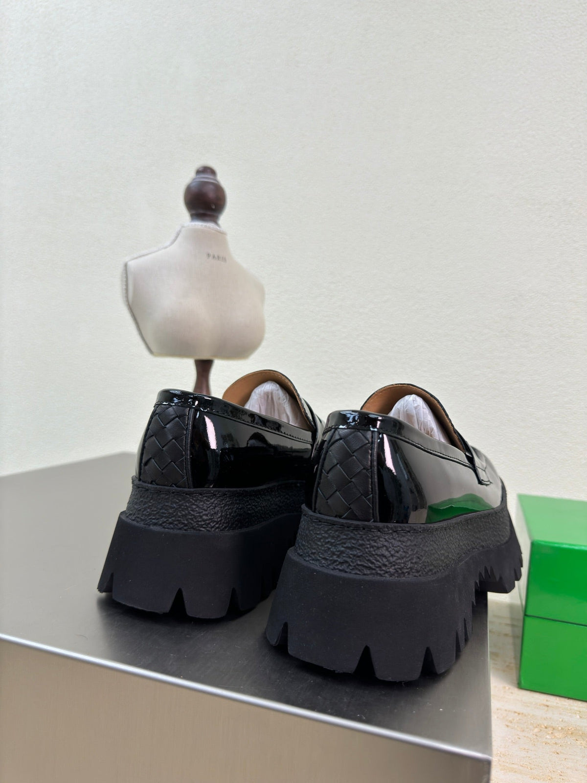 HADDOCK MOCCASIN IN BLACK PATENT CALFSKIN