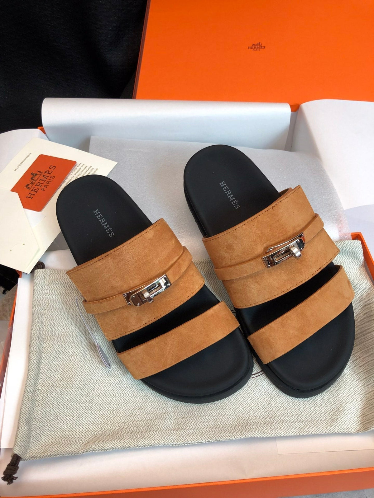 GABRIEL SANDAL MULE IN BRONZE BROWN SUEDE