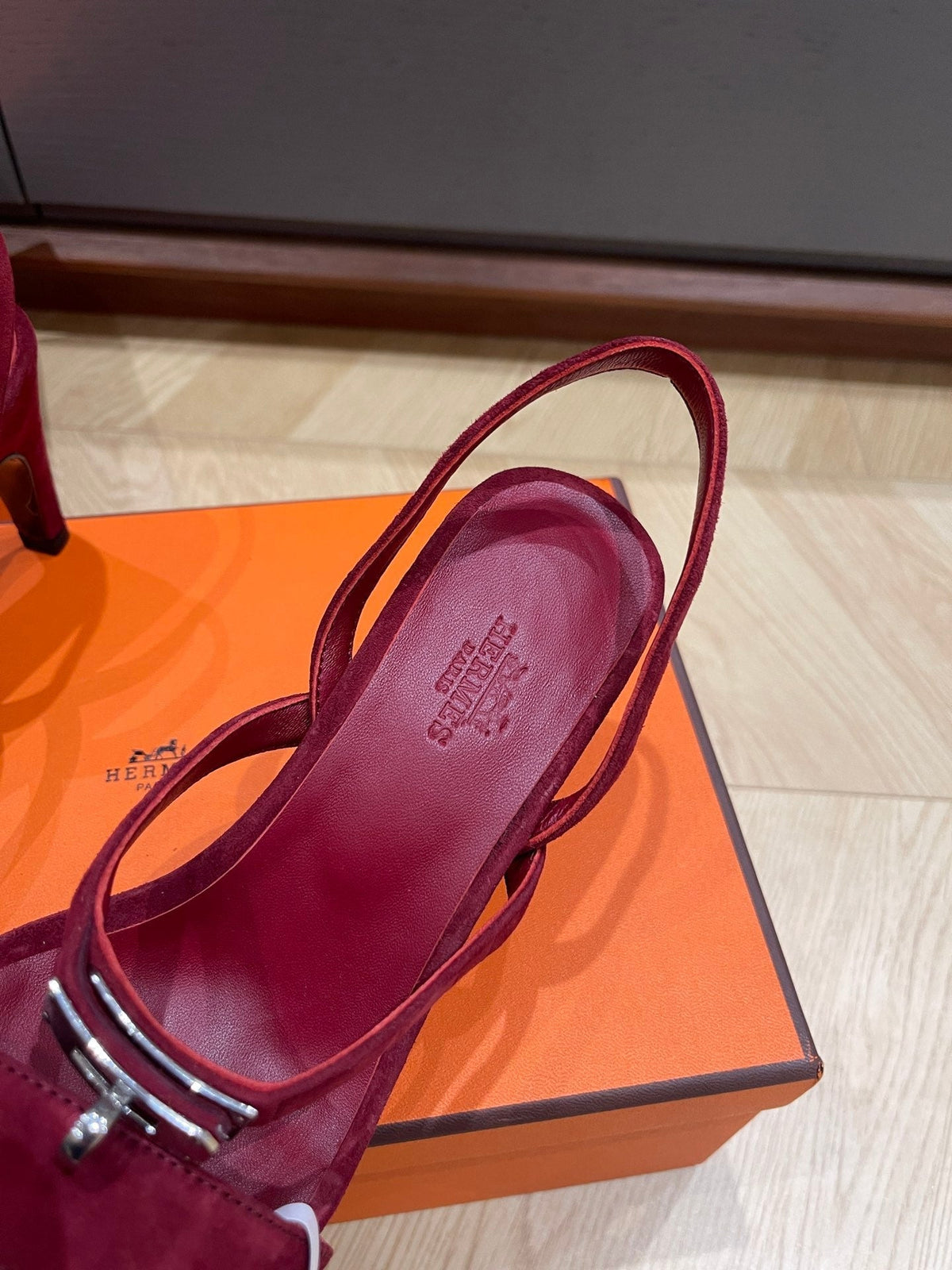 GLAMOUR 75 SANDAL MULBERRY SUEDE