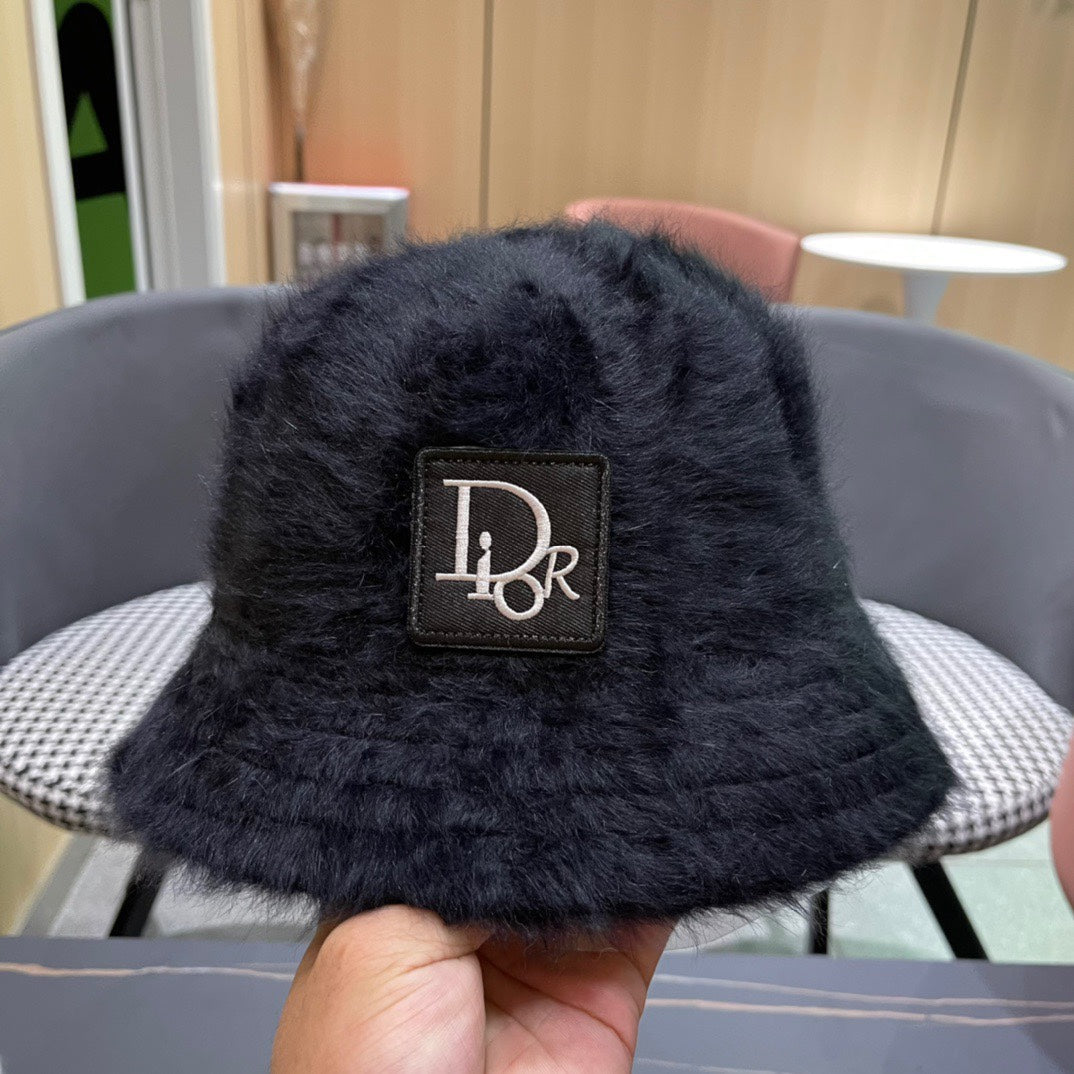 BUCKET HAT IN BLACK MIXED WOOL 416223