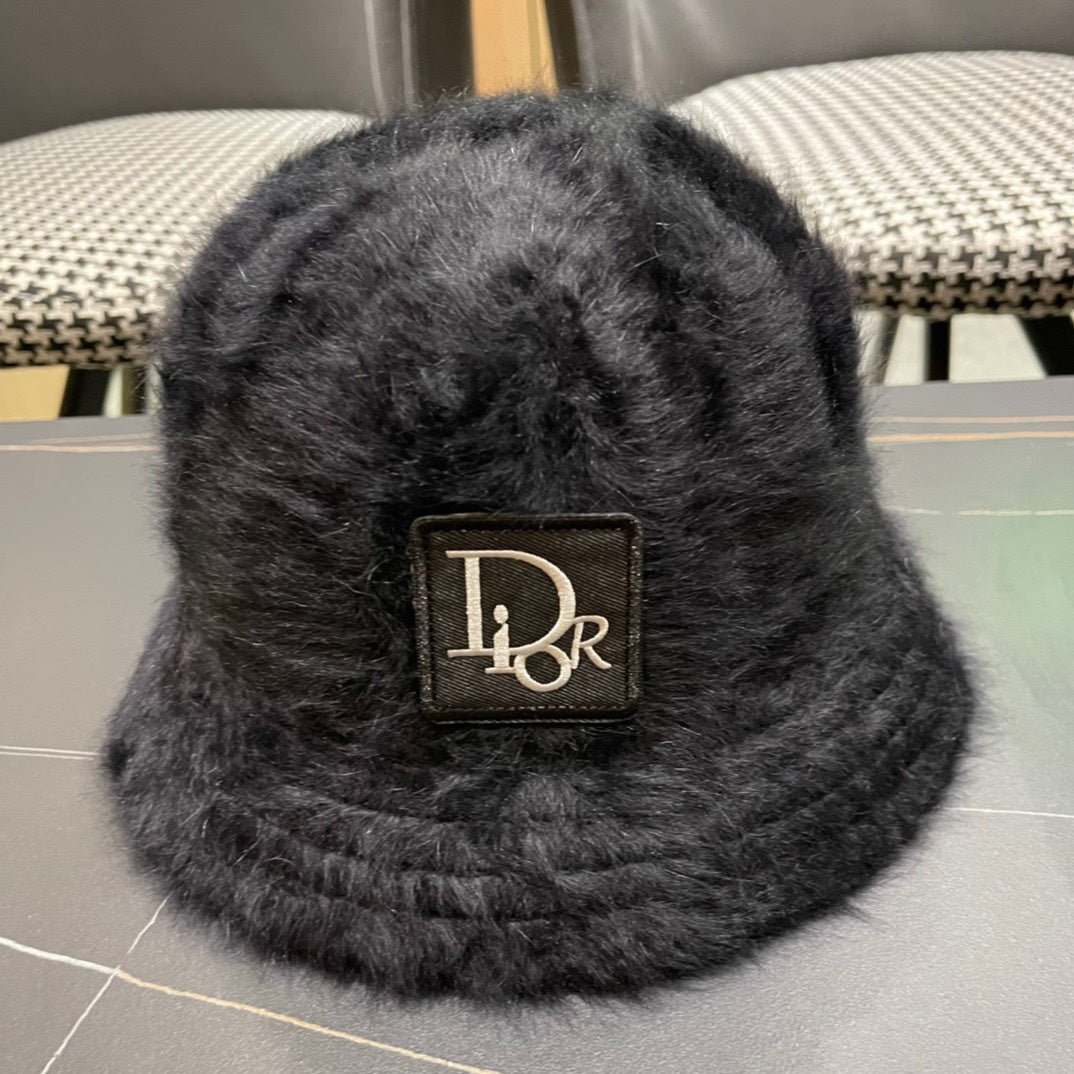 BUCKET HAT IN BLACK MIXED WOOL 416223