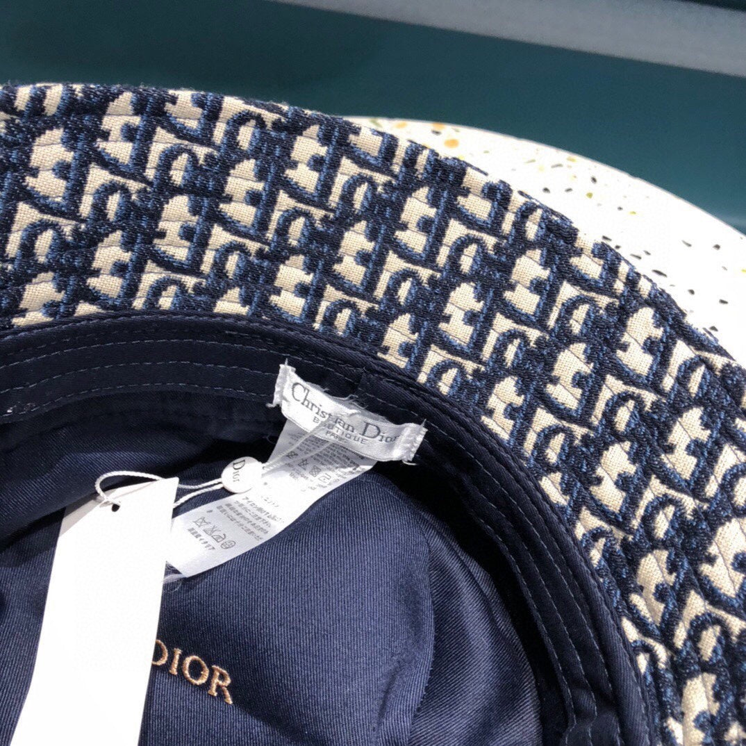 BUCKET HAT IN NAVY BLUE COTTON 429923