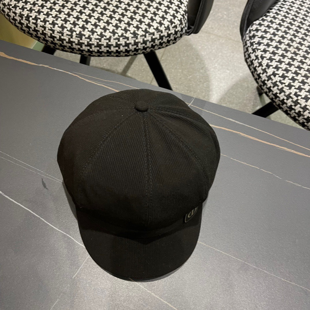 BAKER BOY HAT IN BLACK COTTON 429850