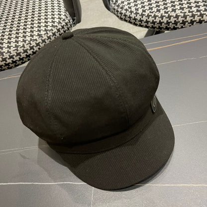 BAKER BOY HAT IN BLACK COTTON 429850
