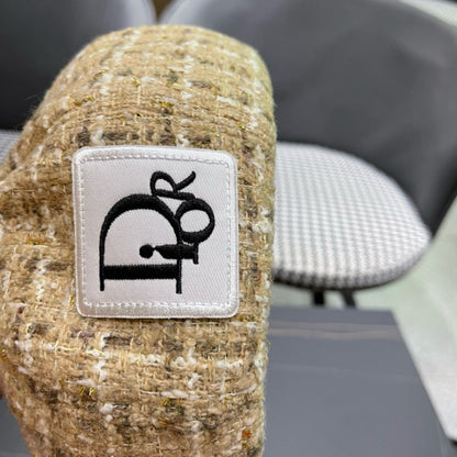 BERET HAT IN PEACH BEIGE TWEED 434679