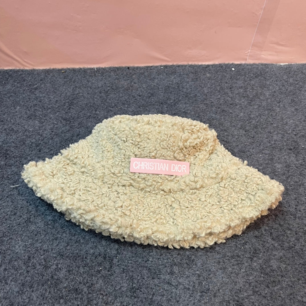 BUCKET HAT IN BEIGE FLEECE 436568