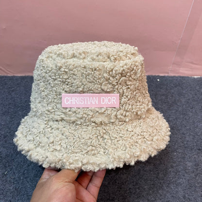 BUCKET HAT IN BEIGE FLEECE 436568