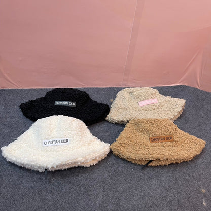 BUCKET HAT IN BEIGE FLEECE 436568