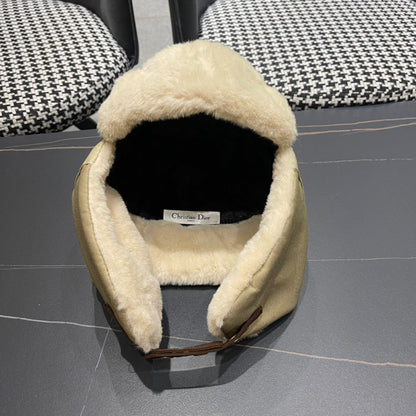 TRAPPER HAT IN BROWN SUEDE AND RABBIT FUR 439534