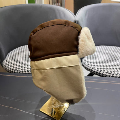 TRAPPER HAT IN BROWN SUEDE AND RABBIT FUR 439534