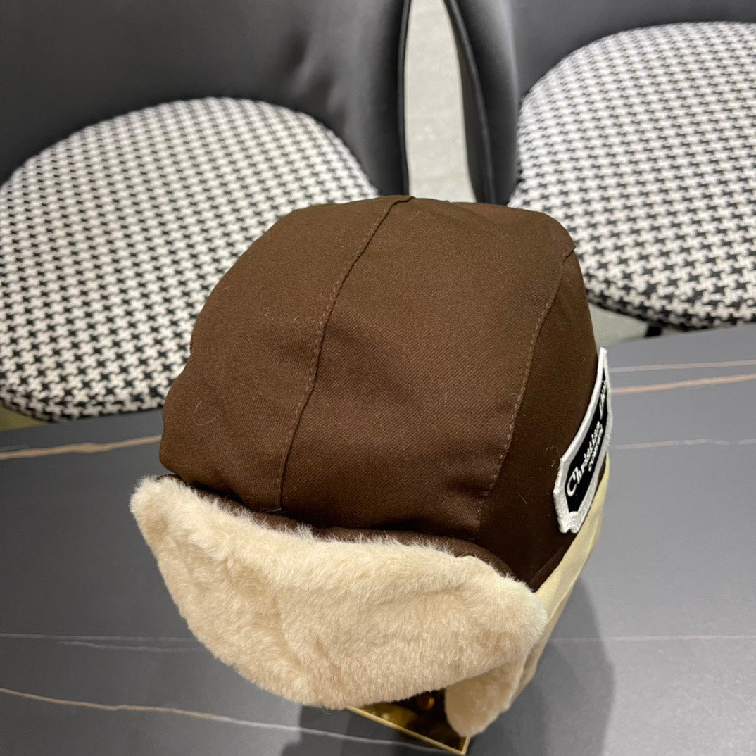 TRAPPER HAT IN BROWN SUEDE AND RABBIT FUR 439534