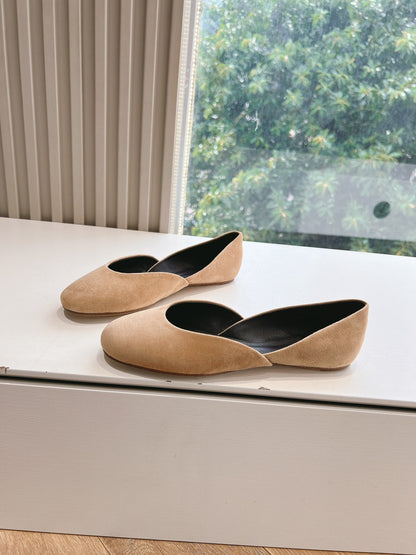 SL GEMMA BALLET FLAT CAMEL SUEDE
