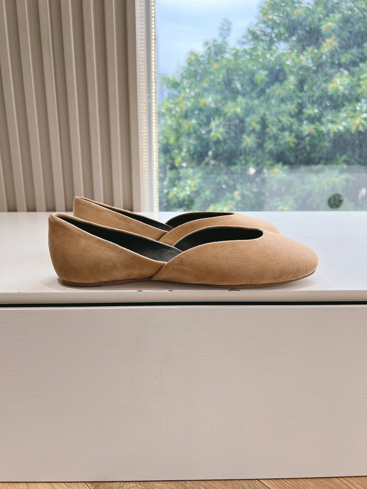 SL GEMMA BALLET FLAT CAMEL SUEDE