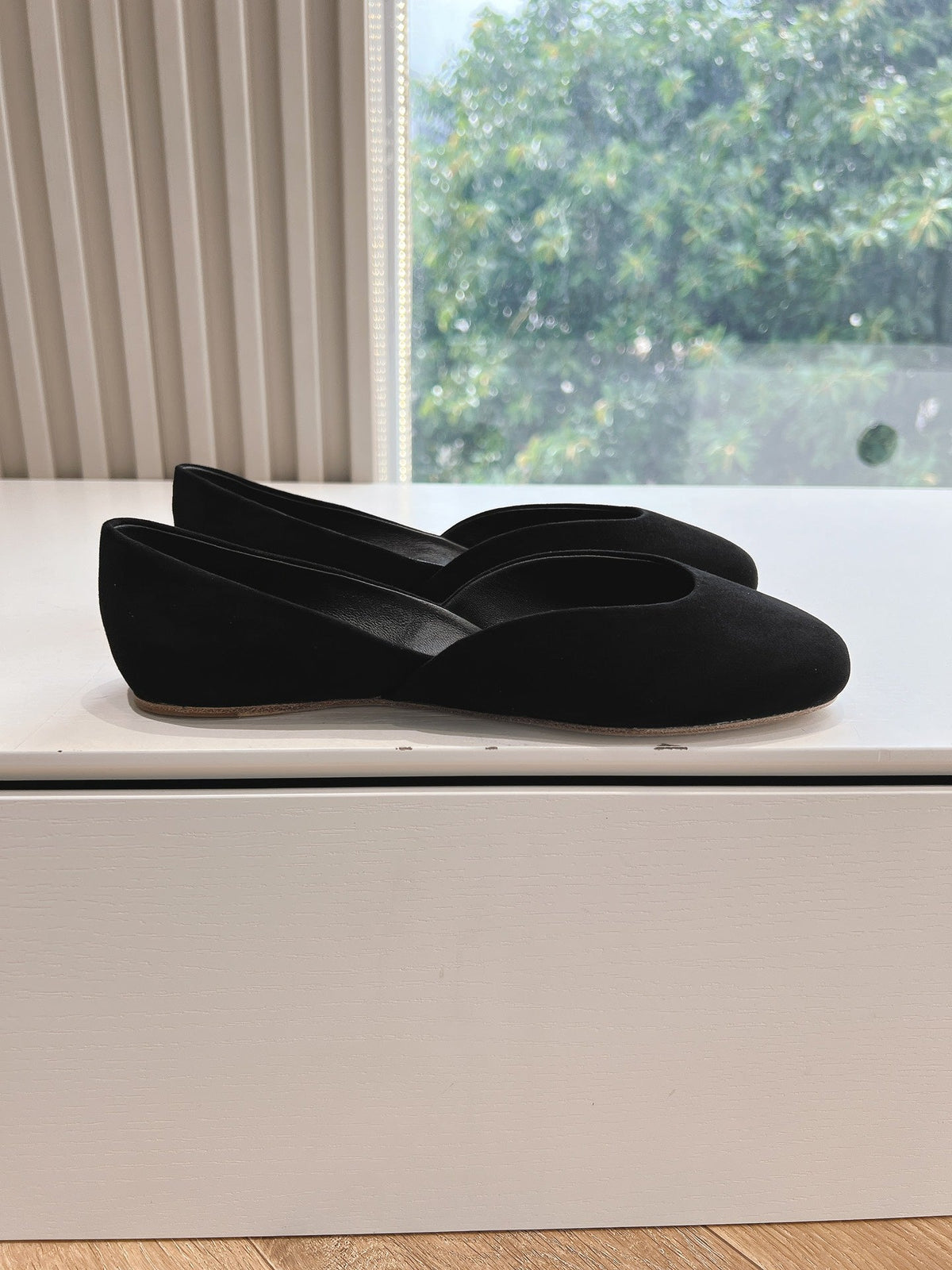 SL GEMMA BALLET FLAT BLACK SUEDE
