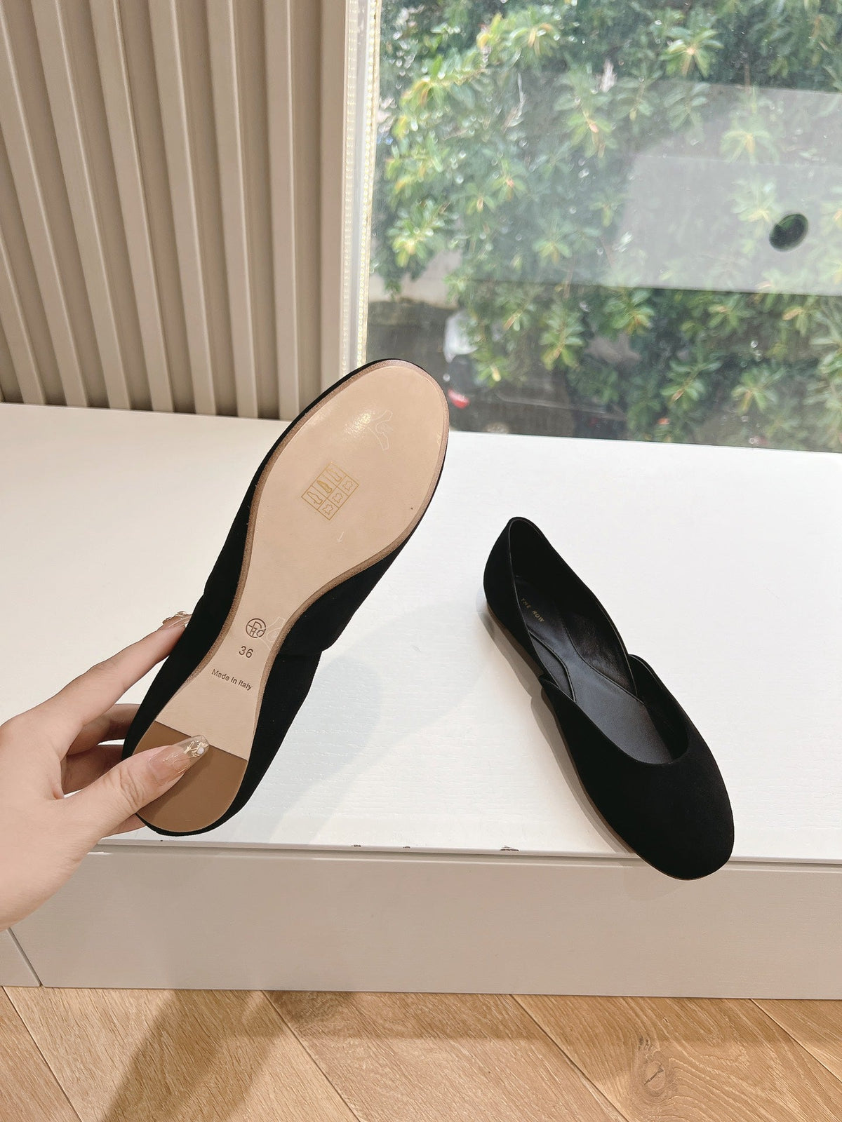 SL GEMMA BALLET FLAT BLACK SUEDE