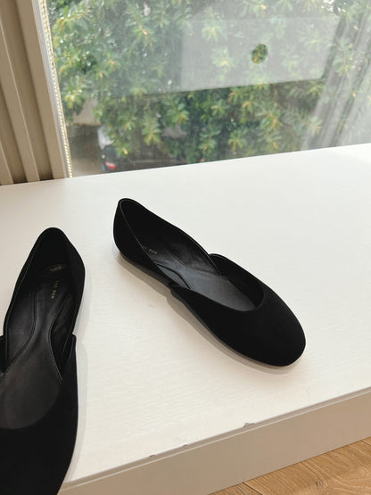 SL GEMMA BALLET FLAT BLACK SUEDE
